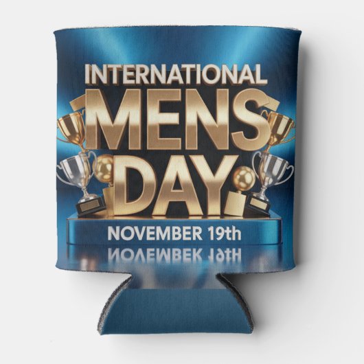 International Mens Day Can Sleeve Blikjeskoeler (Voorkant)