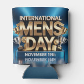 International Mens Day Can Sleeve Blikjeskoeler (Achterkant)