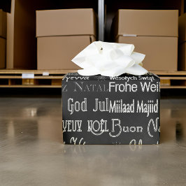 International Merry kersttree Wrapping Paper Cadeaupapier