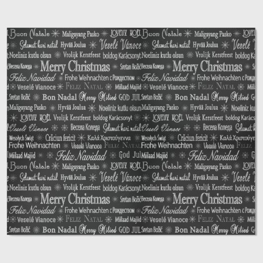 International Merry kersttree Wrapping Paper Cadeaupapier (Vlak)
