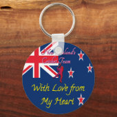 International New Zealand Cricket Sleutelhanger (Voorkant)