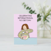 International No Diet Day - 6 mei Briefkaart (Staand voorkant)