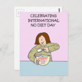 International No Diet Day - 6 mei Briefkaart (Voorkant / Achterkant)
