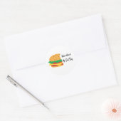 International No Diet Day burger Ronde Sticker (Envelop)