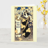 International Oktober 1895 Franse Advert Kaart (Gele Bloem)