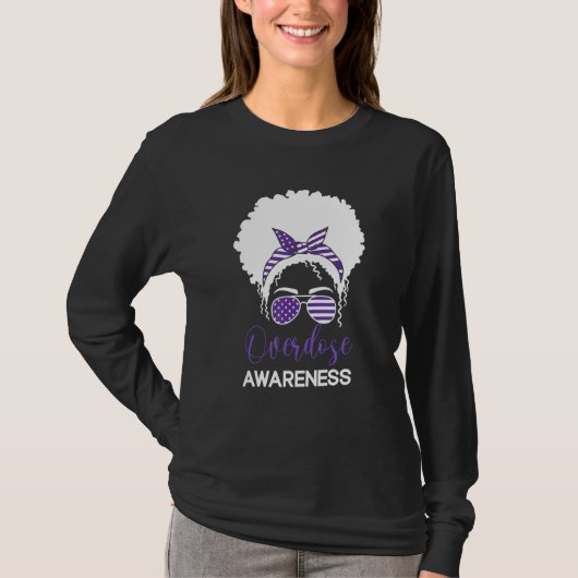 International Overdose Awareness Day 2022 Purple R T-shirt (Voorkant)