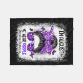 International Overdose Awareness Day Purple Messy  Fleece Deken (Voorkant (Horizontaal))