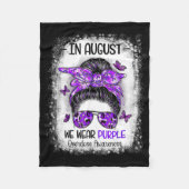 International Overdose Awareness Day Purple Messy  Fleece Deken (Voorkant)