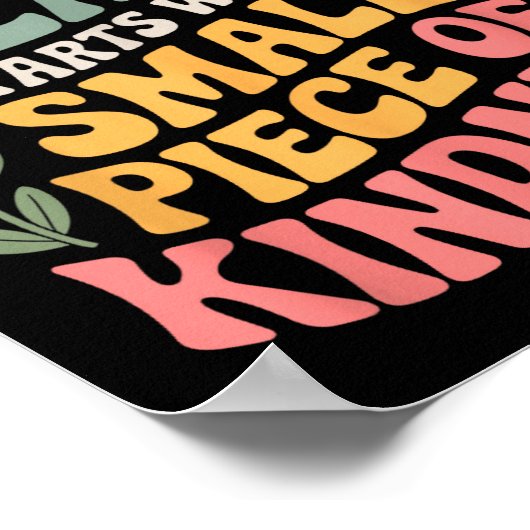 International Peace Day Insring World Kindness Day Poster (Hoek)