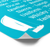 International Phonetic Alfabet Boats Shipping Poster (Hoek)