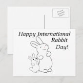 International Rabbit Day Briefkaart (Voorkant / Achterkant)