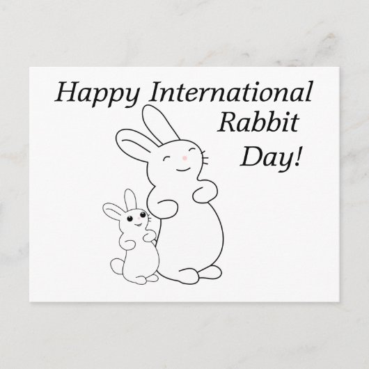 International Rabbit Day Briefkaart (Voorkant)