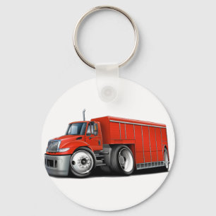 International Red Delivery Truck Sleutelhanger