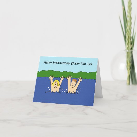 International Skinny Dip Day 8 juli Kaart (Voorkant)