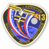 International Space Station Expedition ISS-13 Sticker (Voorkant)