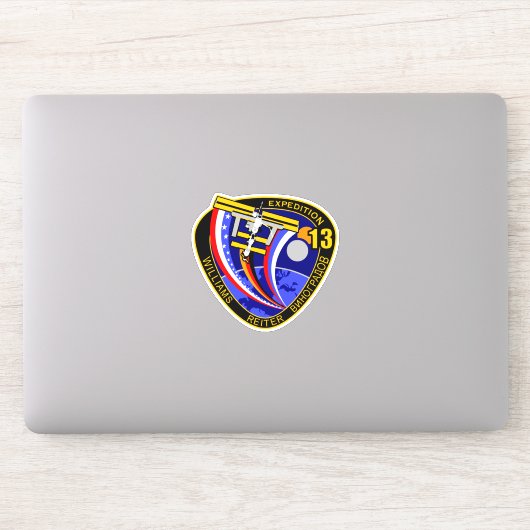 International Space Station Expedition ISS-13 Sticker (Computer)