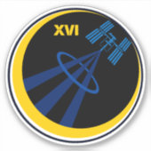 International Space Station Expedition ISS-16 Sticker (Voorkant)