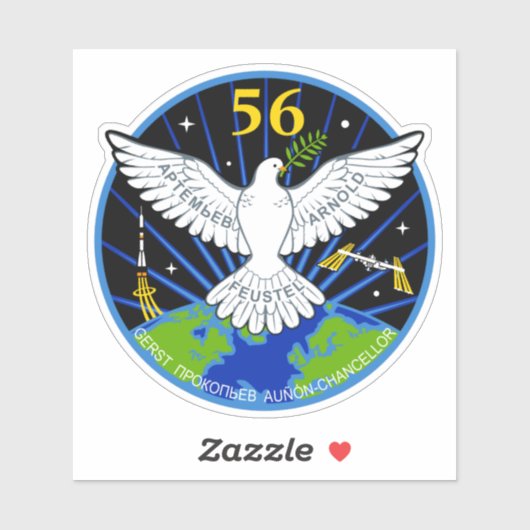 International Space Station Expedition ISS-56 Sticker (Vel)