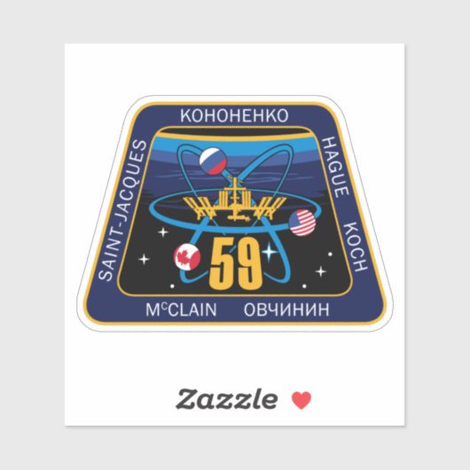 International Space Station Expedition ISS-59 Sticker (Vel)
