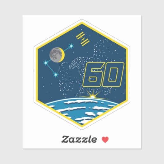 International Space Station Expedition ISS-60 Sticker (Vel)