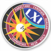 International Space Station Expedition ISS-61 Sticker (Voorkant)