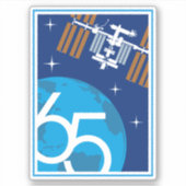 International Space Station Expedition ISS-65 Sticker (Voorkant)