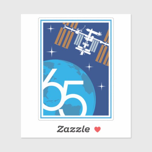 International Space Station Expedition ISS-65 Sticker (Vel)