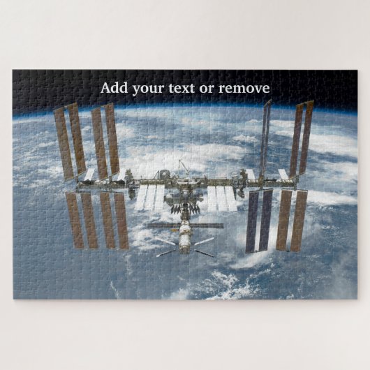 International Space Station rond de planeet Earth, Legpuzzel (Horizontaal)