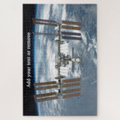 International Space Station satelliet planeet Eart Legpuzzel (Verticaal)