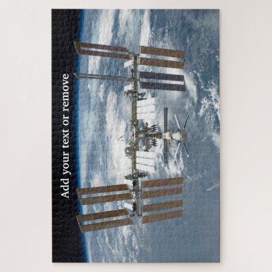 International Space Station satelliet planeet Eart Legpuzzel (Verticaal)