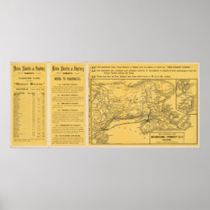 International Steamship Routes, Nova Scotia Poster