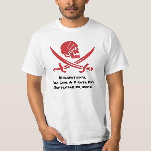 International Talk as a Pirate Day 2012 T-Shirt (Voorkant)