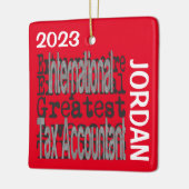 International Tax Accountant Extraordinaire CUSTOM Keramisch Ornament (Links)