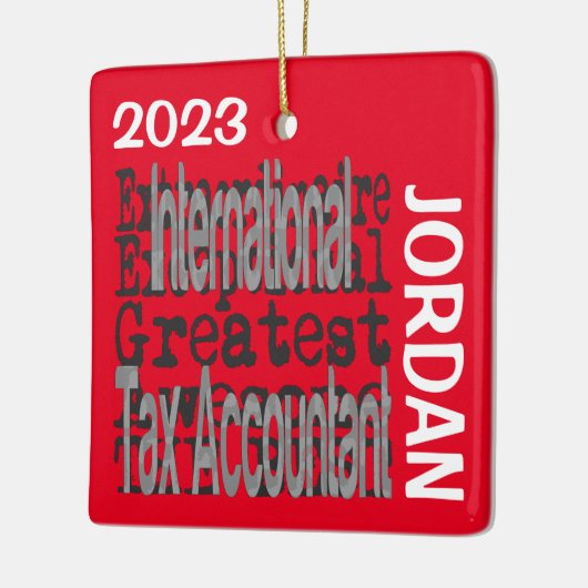 International Tax Accountant Extraordinaire CUSTOM Keramisch Ornament (Links)