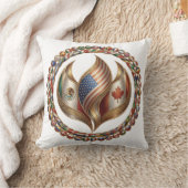 International Unity Flame with World Flags Emblem  Kussen (Deken)