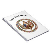 International Unity Flame with World Flags Emblem  Notitieboek (Rechterzijde)