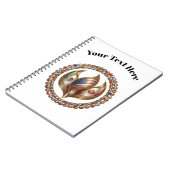 International Unity Flame with World Flags Emblem  Notitieboek (Linkerzijde)