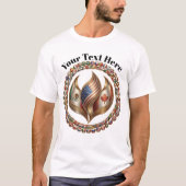 International Unity Flame with World Flags Emblem T-shirt (Voorkant)