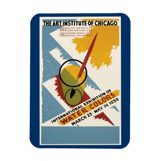 International Water Color Exhibition Magneet (Verticaal)