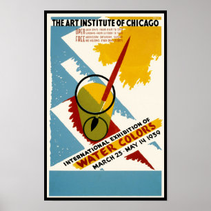 International Water Color Exhibition Poster