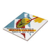 International Water Color Exhibition Tegeltje (Zijkant)