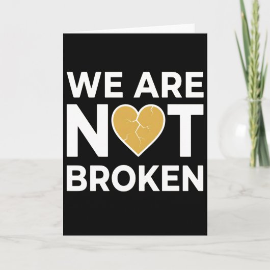 International We're Not Broken Day Mental Health Kaart (Voorkant)
