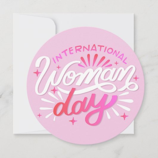 International Woman Day Kaart (Voorkant)