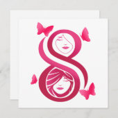 , International Women’s Day Kaart (Voorkant / Achterkant)