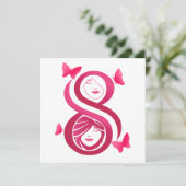, International Women’s Day Kaart (Staand voorkant)