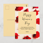 International Women’s Day Modern Elegant Strong  Briefkaart (Voorkant / Achterkant)