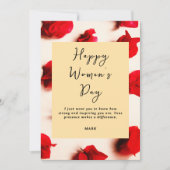 International Women’s Day Modern Elegant Strong Feestdagenkaart (Voorkant)