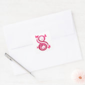 , International Women’s Day Vierkante Sticker (Envelop)