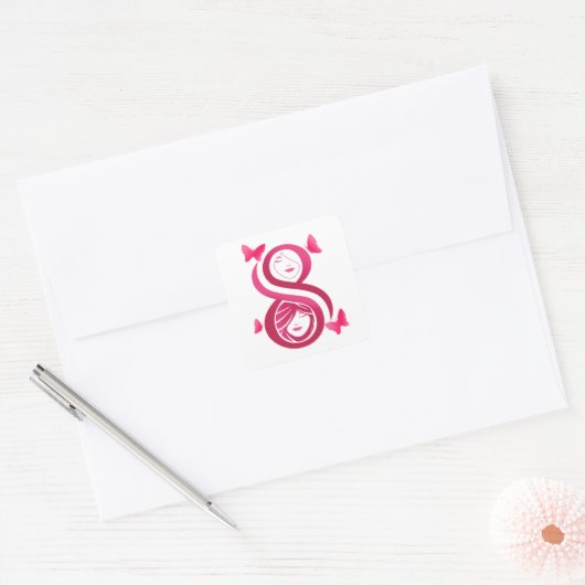 , International Women’s Day Vierkante Sticker (Envelop)