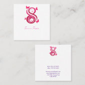 , International Women’s Day Vierkante Visitekaartje (Voorkant / Achterkant)